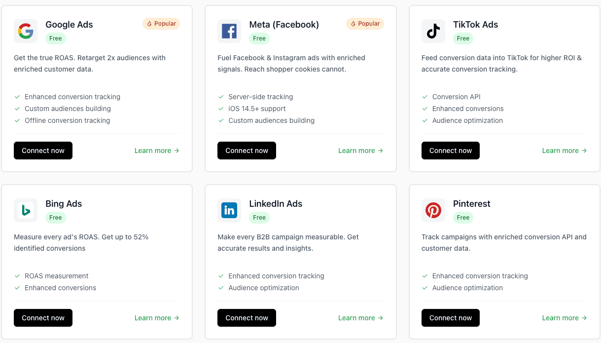 Connect Shopify, Google Ads, and Meta Ads