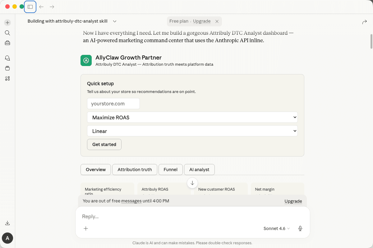 Analyze your marketing with Claude