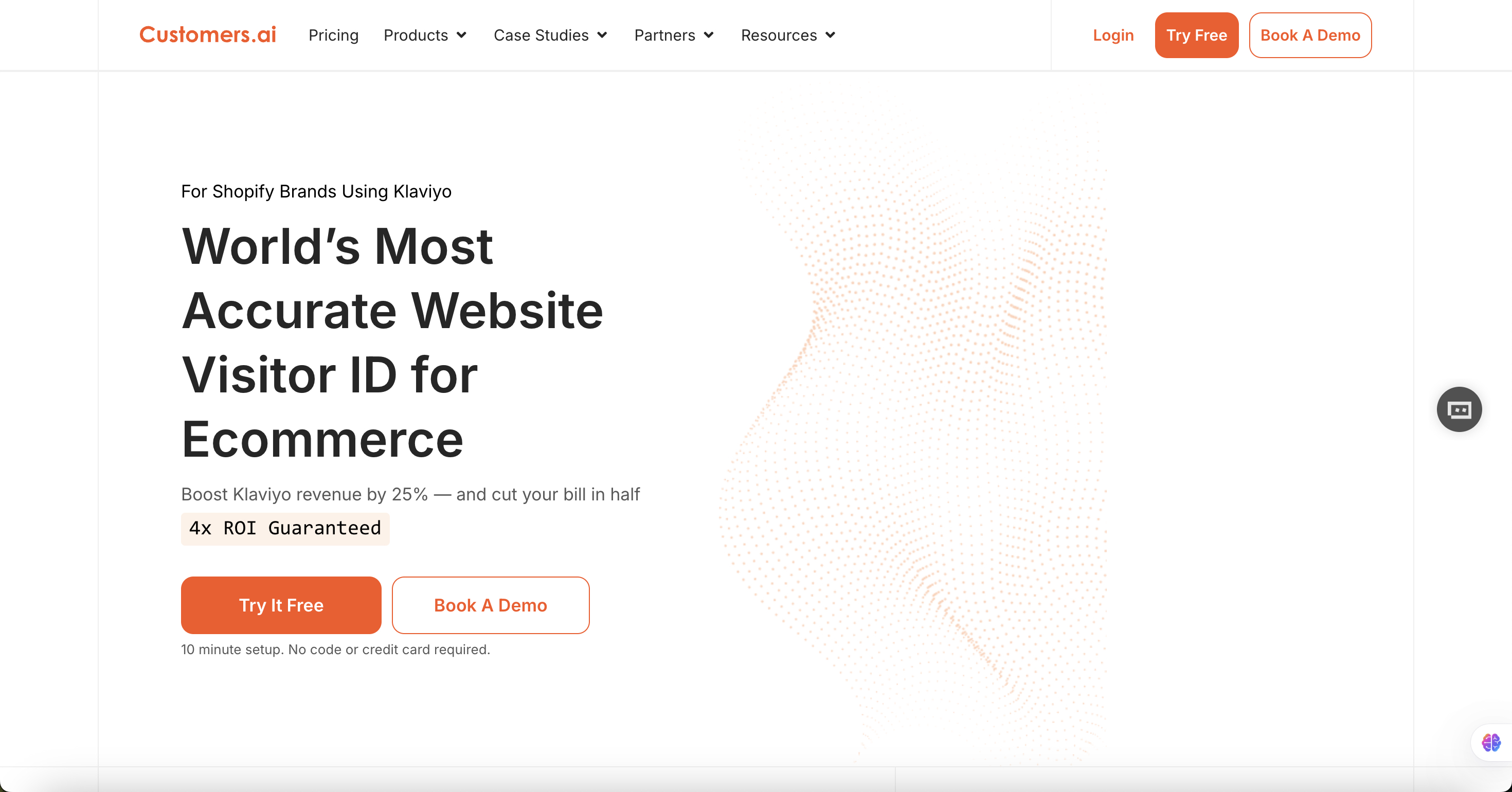 Customers.ai website screenshot